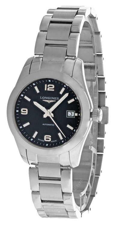 LONGINES Conquest AUTO Black Dial SS Women’s Watch L2.285.4.56.6_65b833eda7675.jpeg