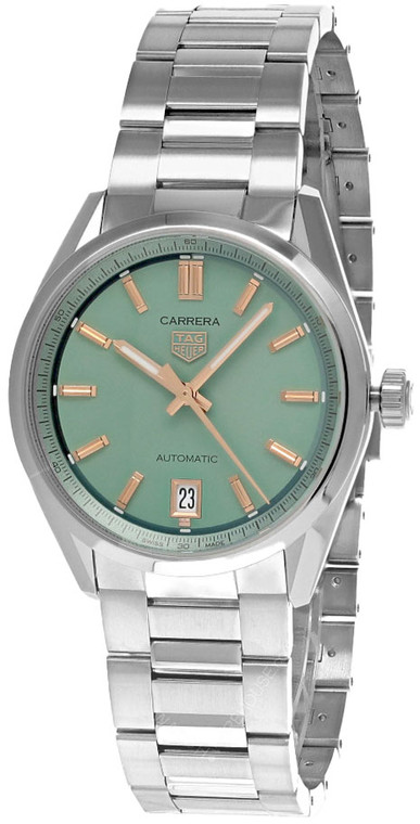 TAG HEUER Carrera Date AUTO 36MM Green Dial SS Women’s Watch WBN2312.BA0001_65b98282de94a.jpeg