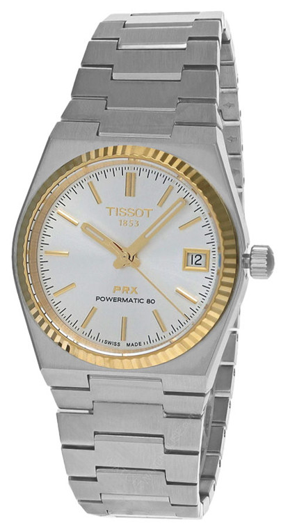 TISSOT PRX 35MM AUTO 18K Gold Bezel Silver Dial Women’s Watch T931.207.41.031.01_65988d0f887e3.jpeg