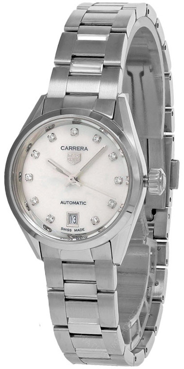 TAG HEUER Carrera Date AUTO 29MM Diamond MOP Dial SS Women’s Watch WBN2412.BA0621_662be25cab7a3.jpeg