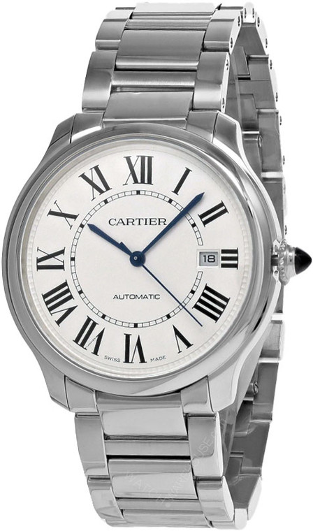 CARTIER Ronde Must De Cartier AUTO 40MM Silver Dial SS Men’s Watch WSRN0035_6647e4cec5799.jpeg