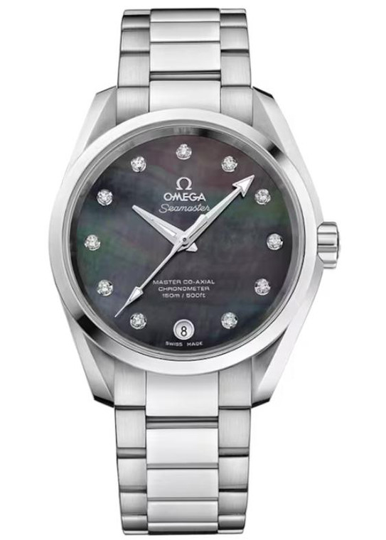 OMEGA Seamaster Aqua Terra 38.5MM Gray MOP Diamond Dial Unisex Watch 231.10.39.21.57.001 / 23110392157001_67c1eee1938a8.jpeg