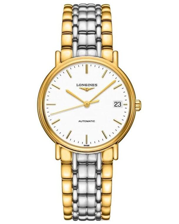 LONGINES Presence Automatic 34.5MM White Dial Two-Tone Women’s Watch L4.821.2.12.7_69ed4af85943b.jpeg